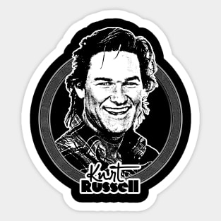 Kurt Russell /// Retro Style Fan Art Design Sticker